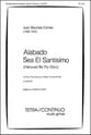 Alabado Sea El Santisimo SATB choral sheet music cover